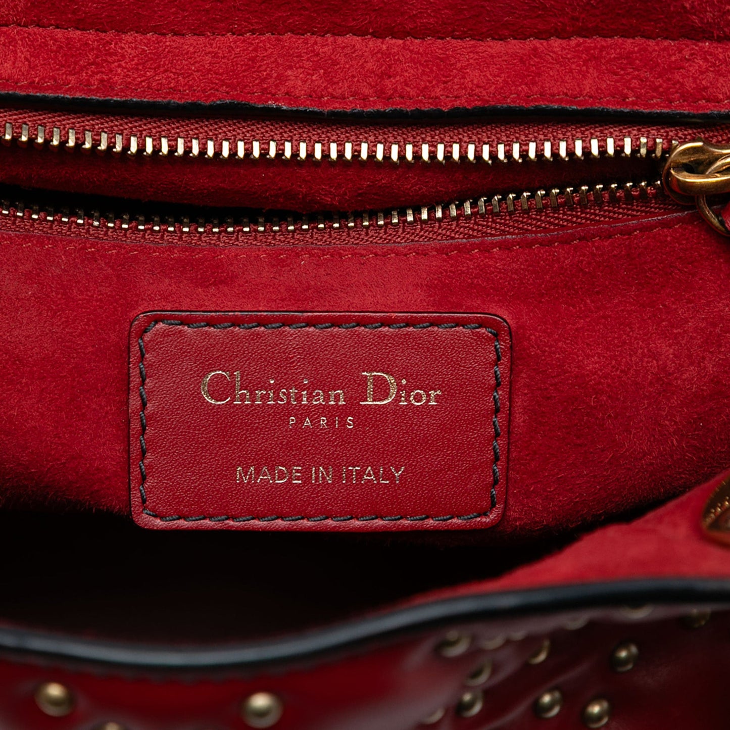 Dior Medium Studded Calfskin Lady Dior