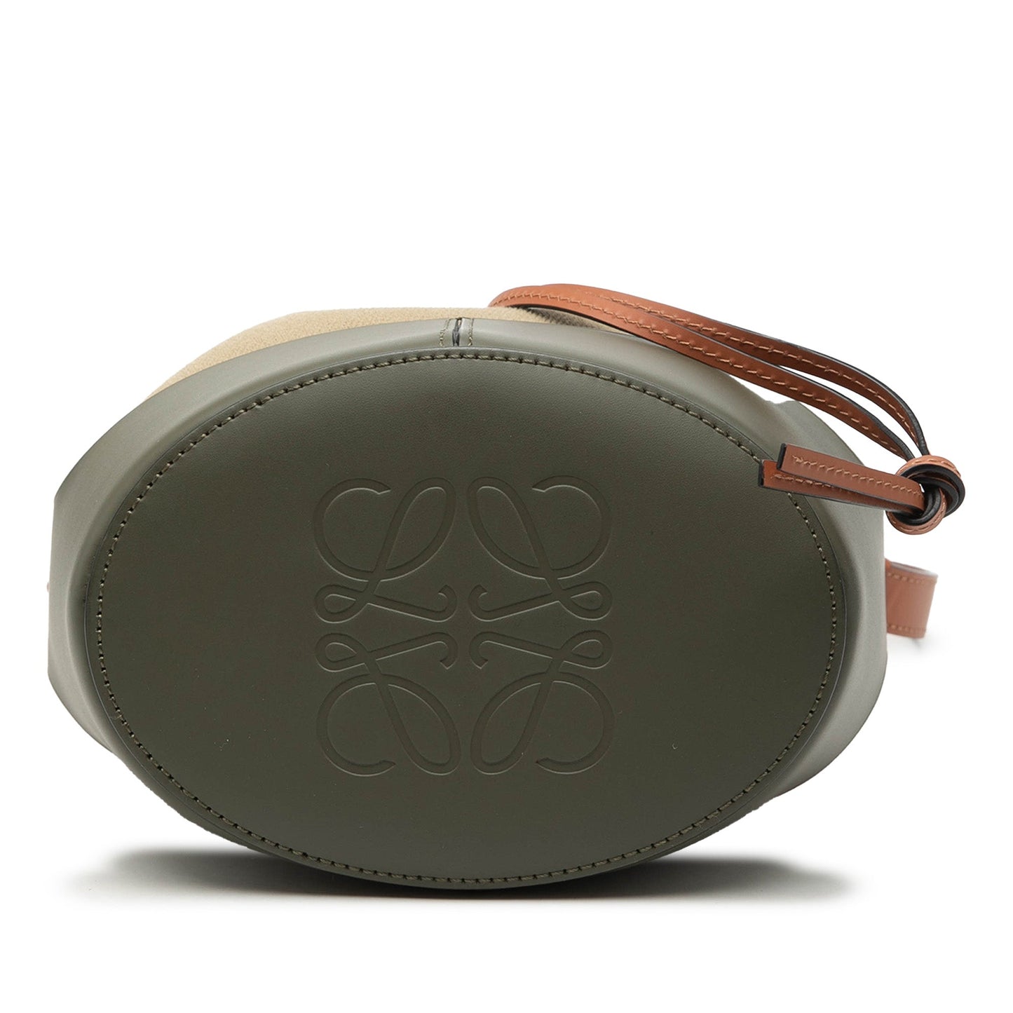 LOEWE Small Canvas and Leather Balloon Bucket Bag
