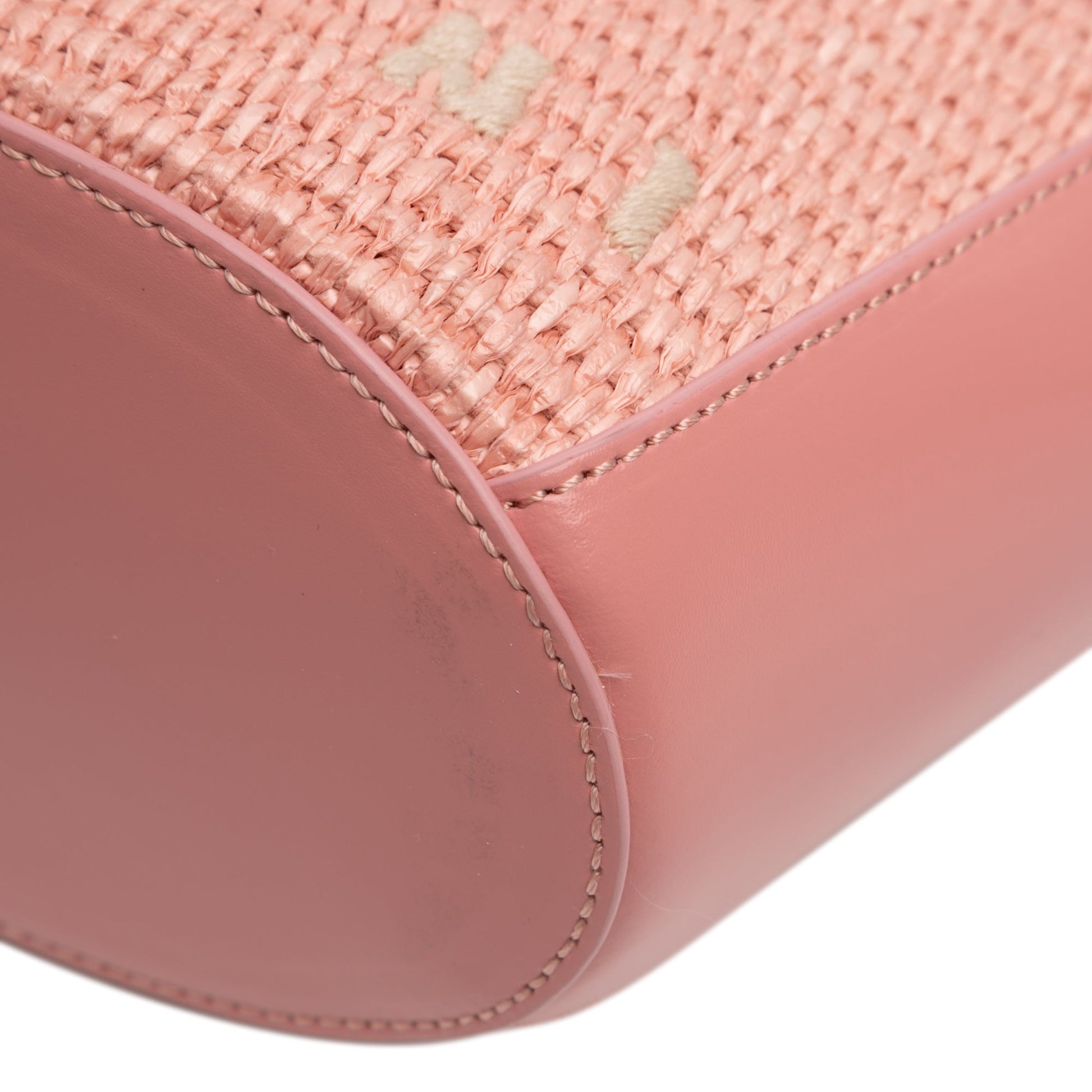 Marni Micro Calfskin and Raffia Effect Tropicalia Satchel