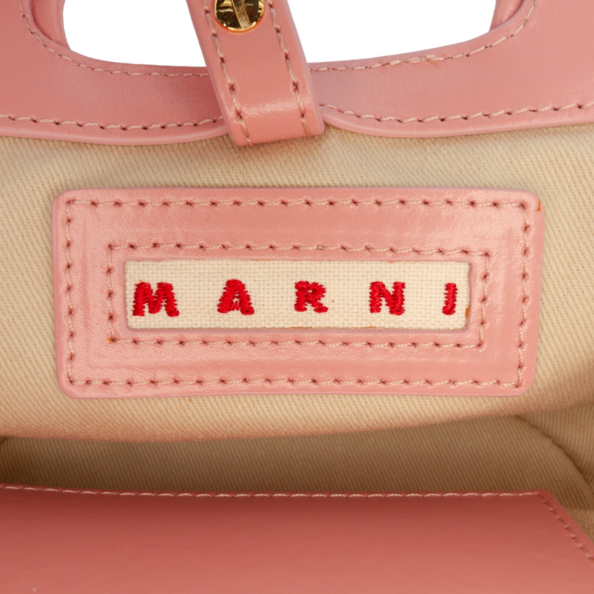 Marni Micro Calfskin and Raffia Effect Tropicalia Satchel