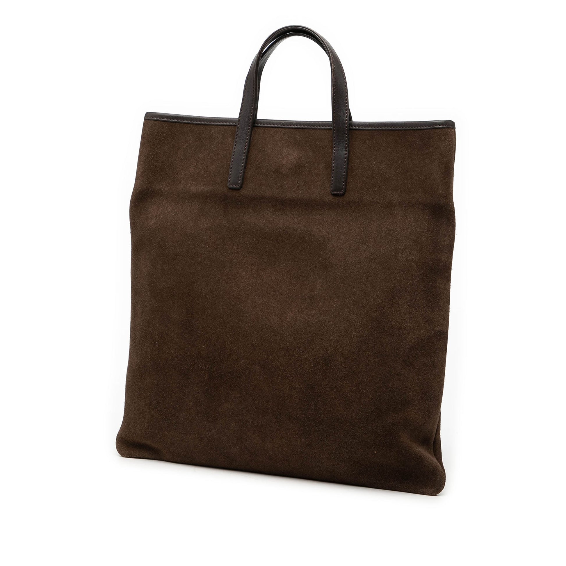 LOEWE Suede Anagram Tote