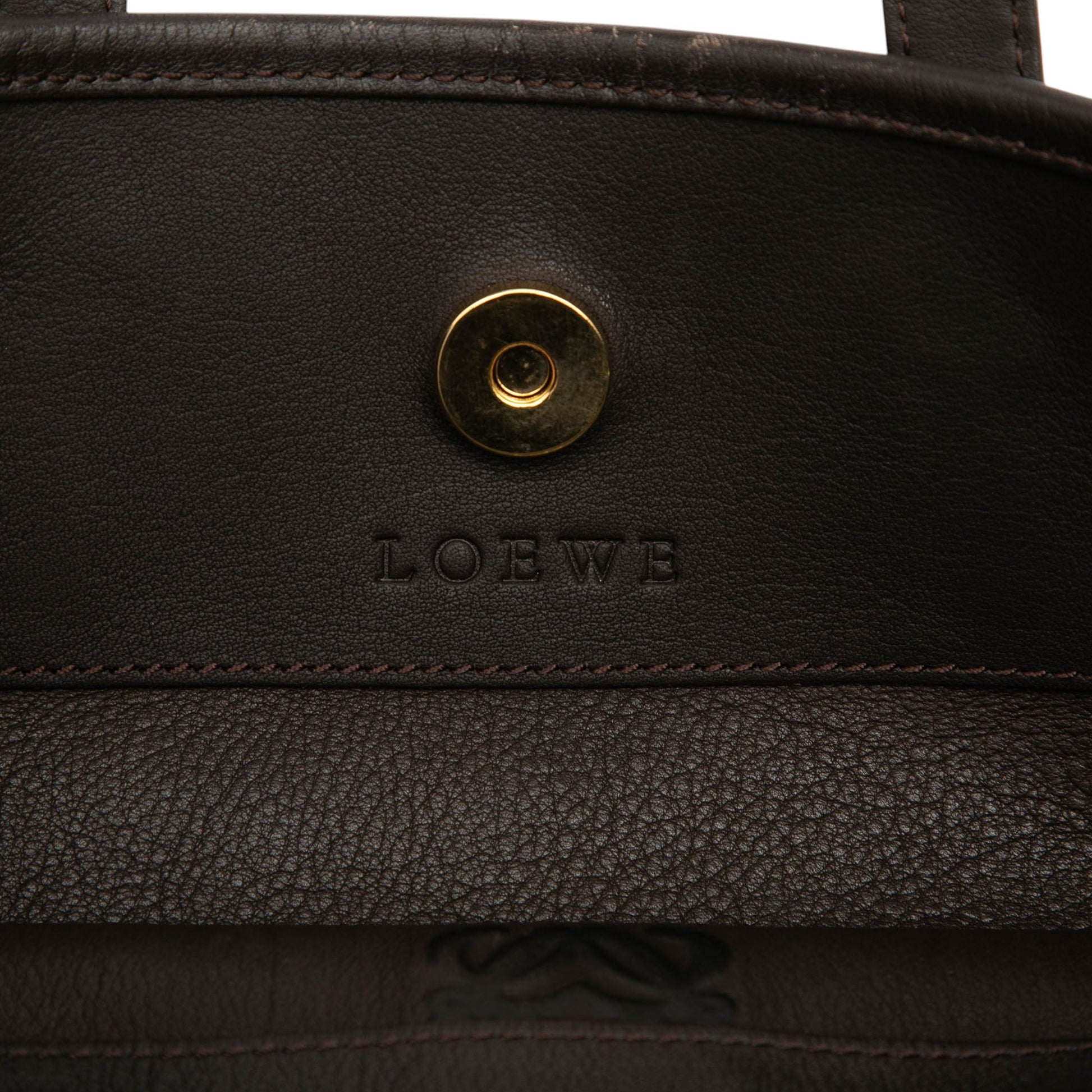 LOEWE Suede Anagram Tote