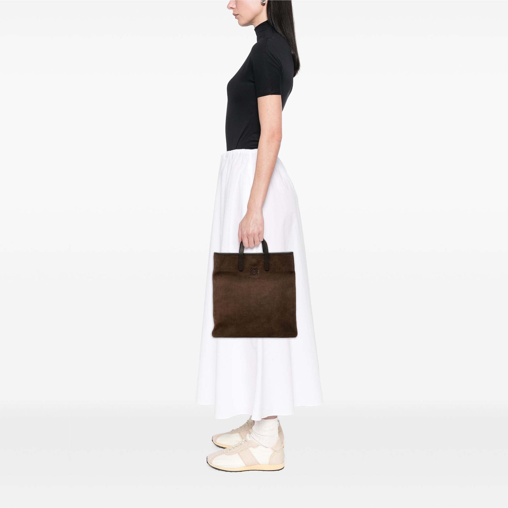 LOEWE Suede Anagram Tote