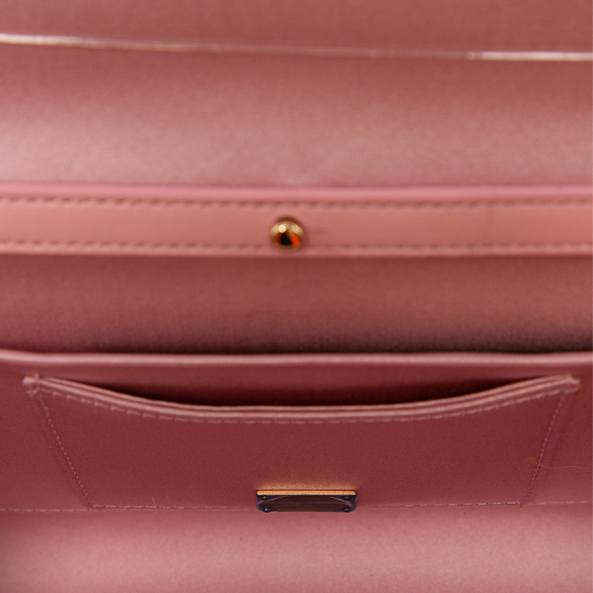 Dolce & Gabbana Satin and Lace Padlock Clutch with Chain — Pink