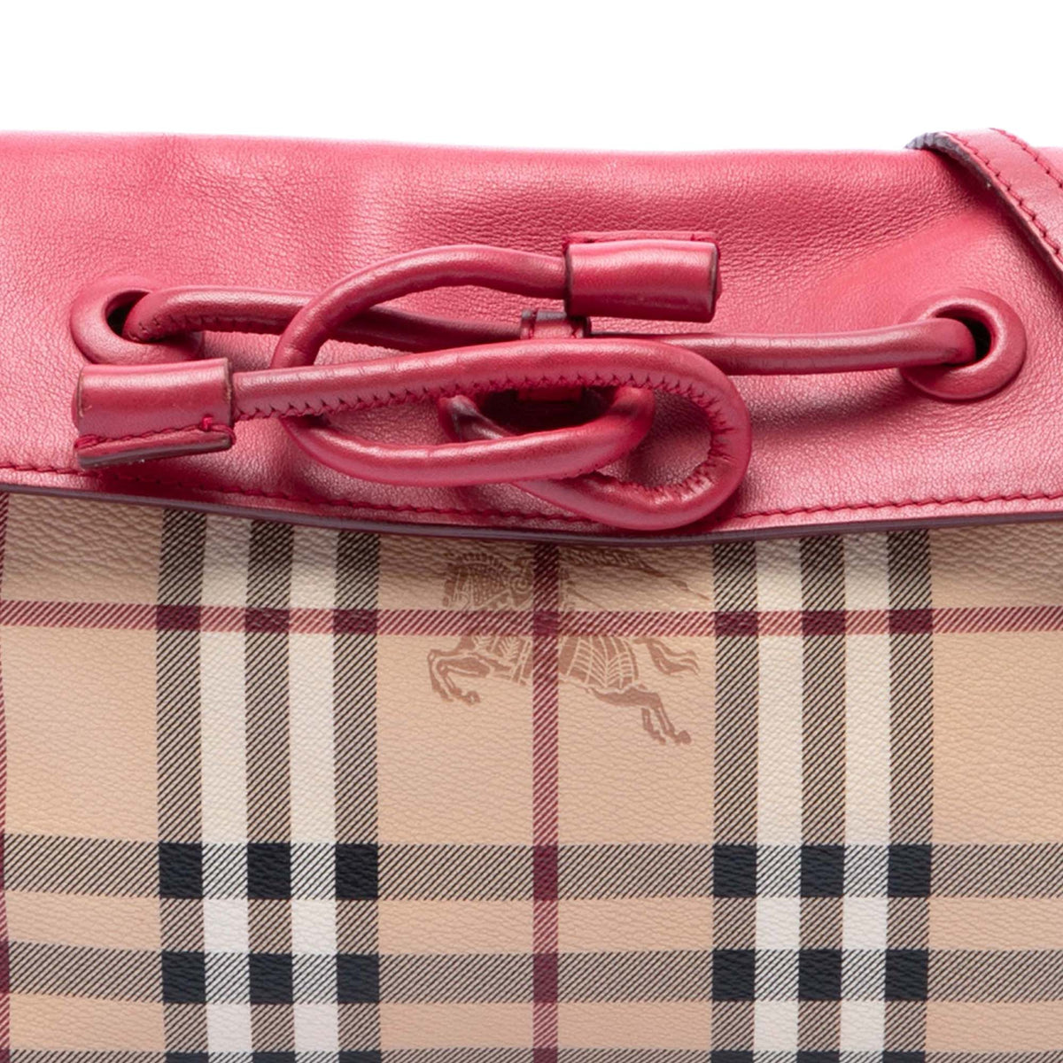 Burberry Haymarket Check Coated Canvas Leah Crossbody