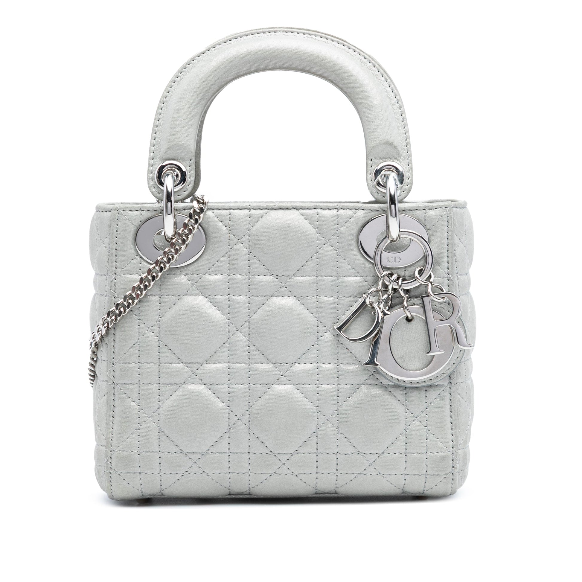 Dior Mini Iridescent Lambskin Cannage Lady Dior