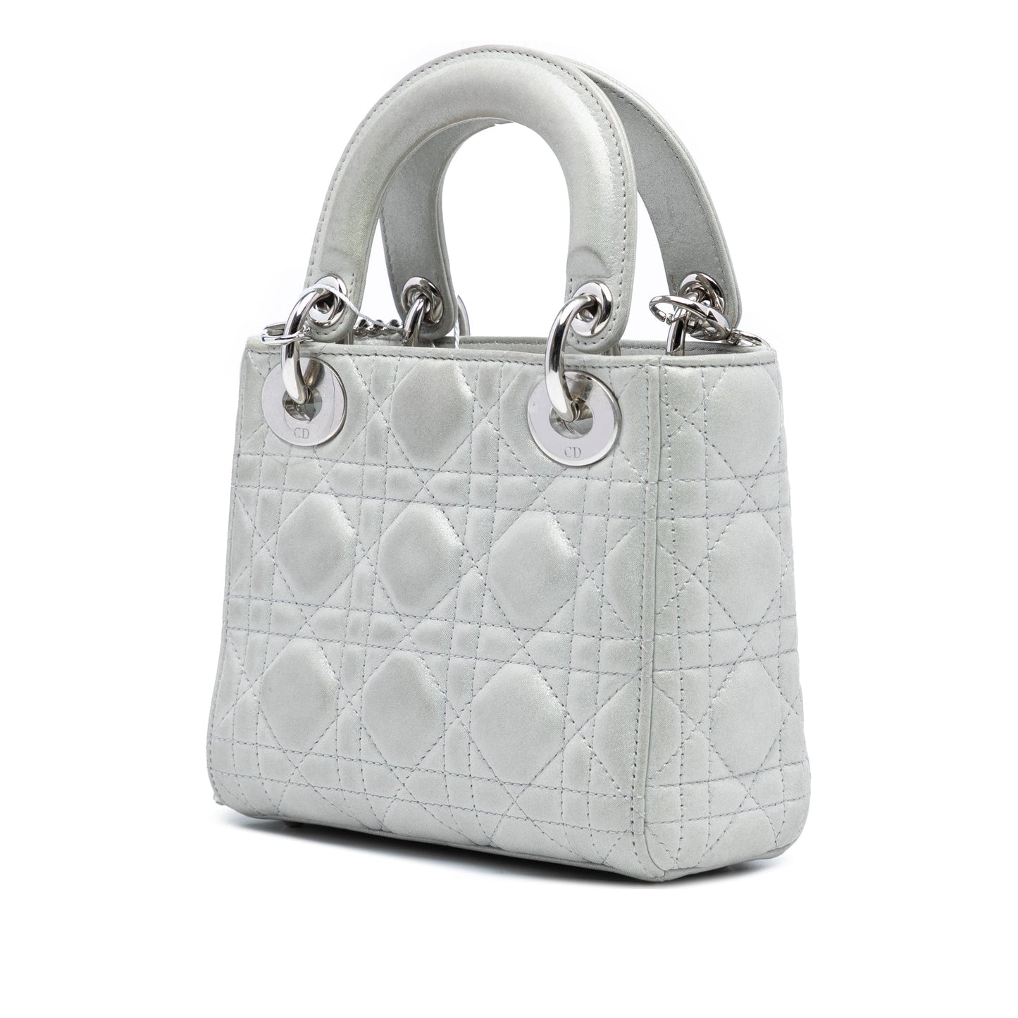 Dior Mini Iridescent Lambskin Cannage Lady Dior