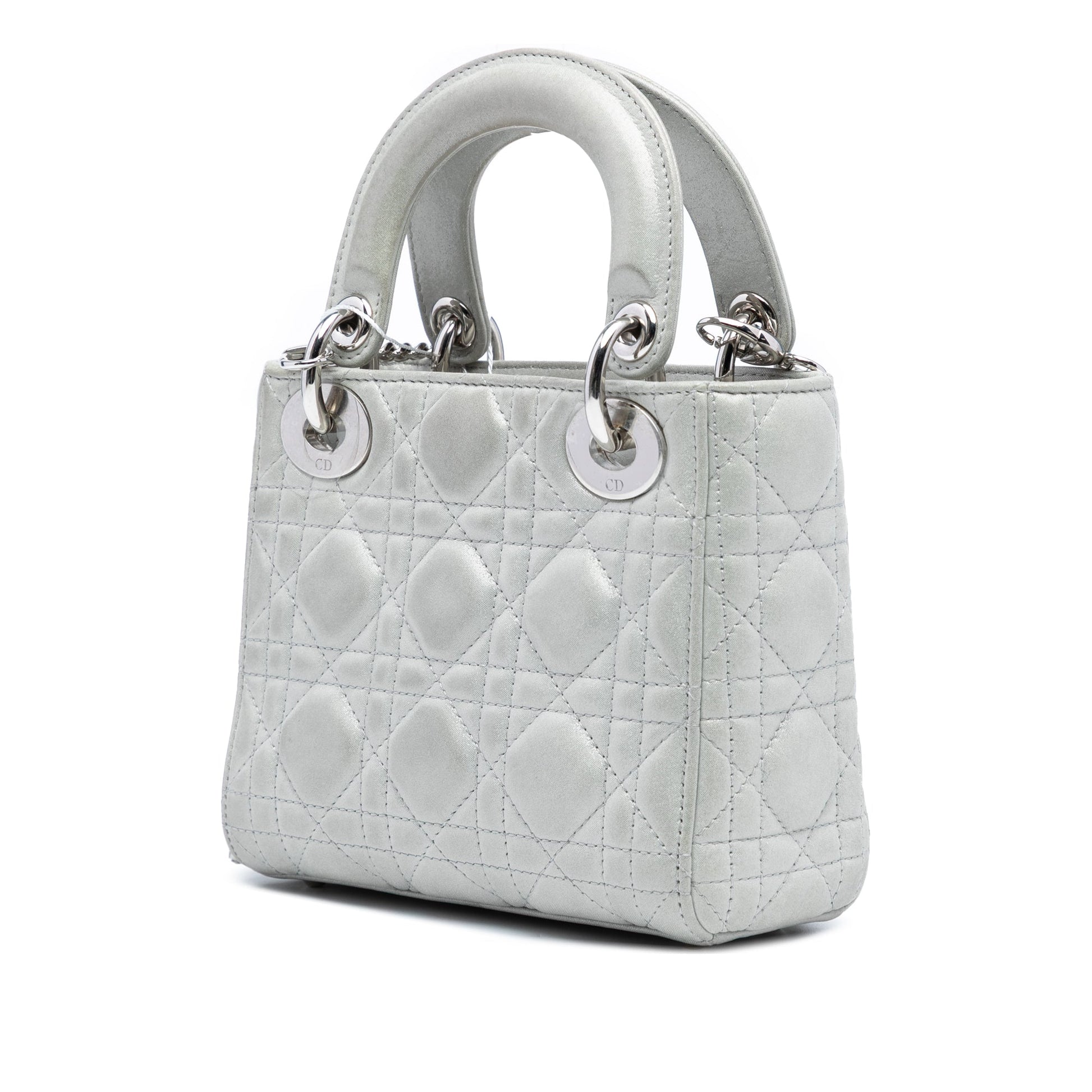 Dior Mini Iridescent Lambskin Cannage Lady Dior