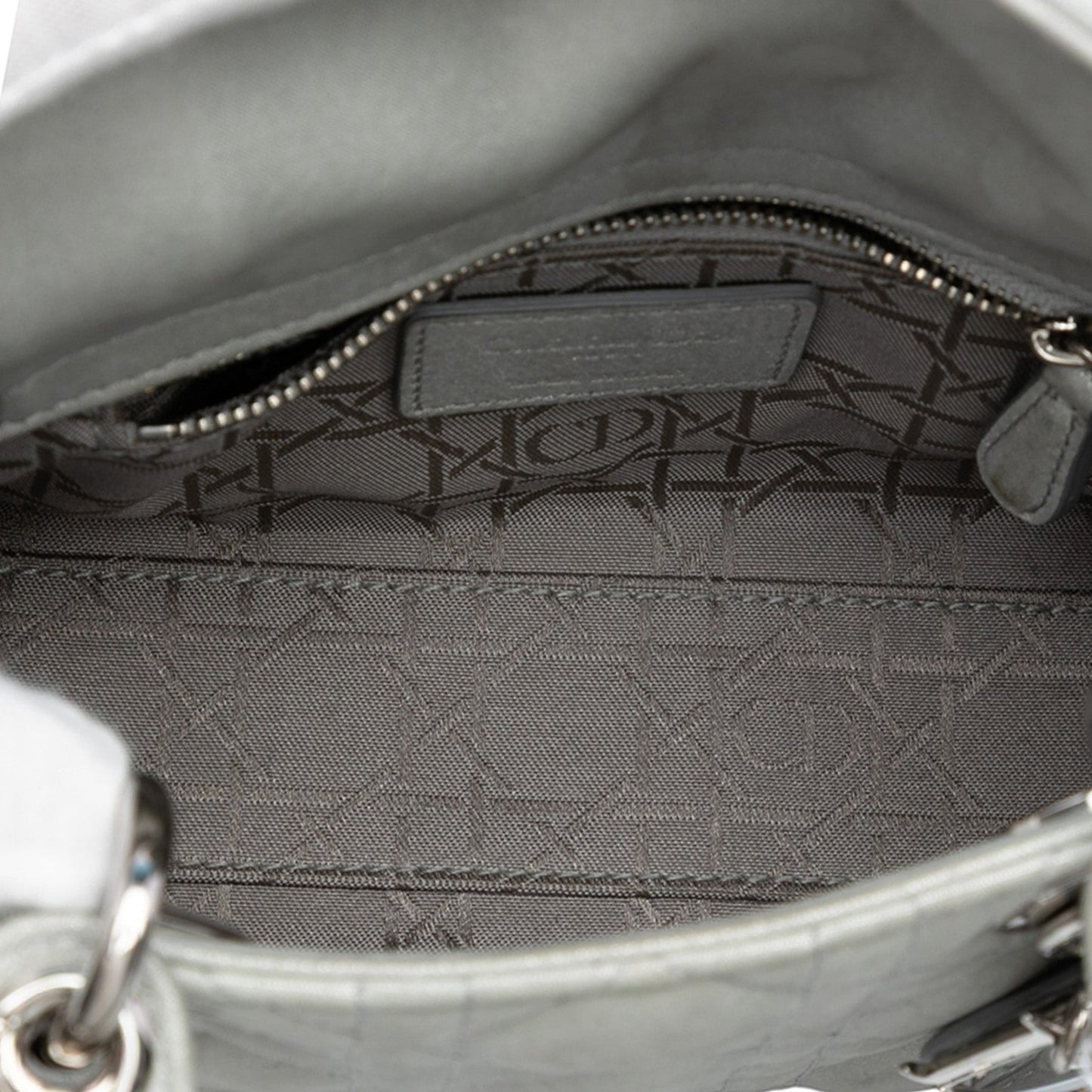Dior Mini Iridescent Lambskin Cannage Lady Dior
