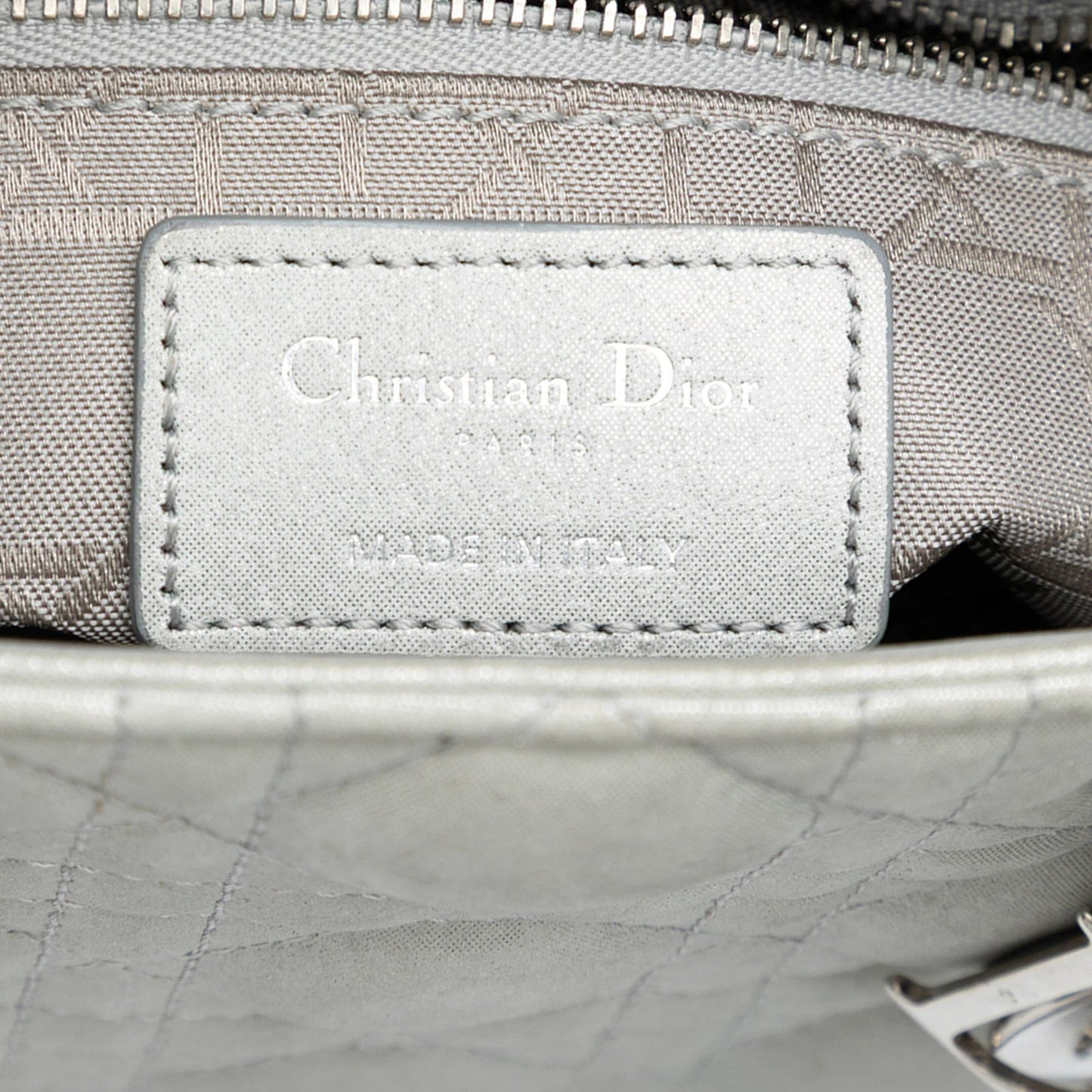 Dior Mini Iridescent Lambskin Cannage Lady Dior