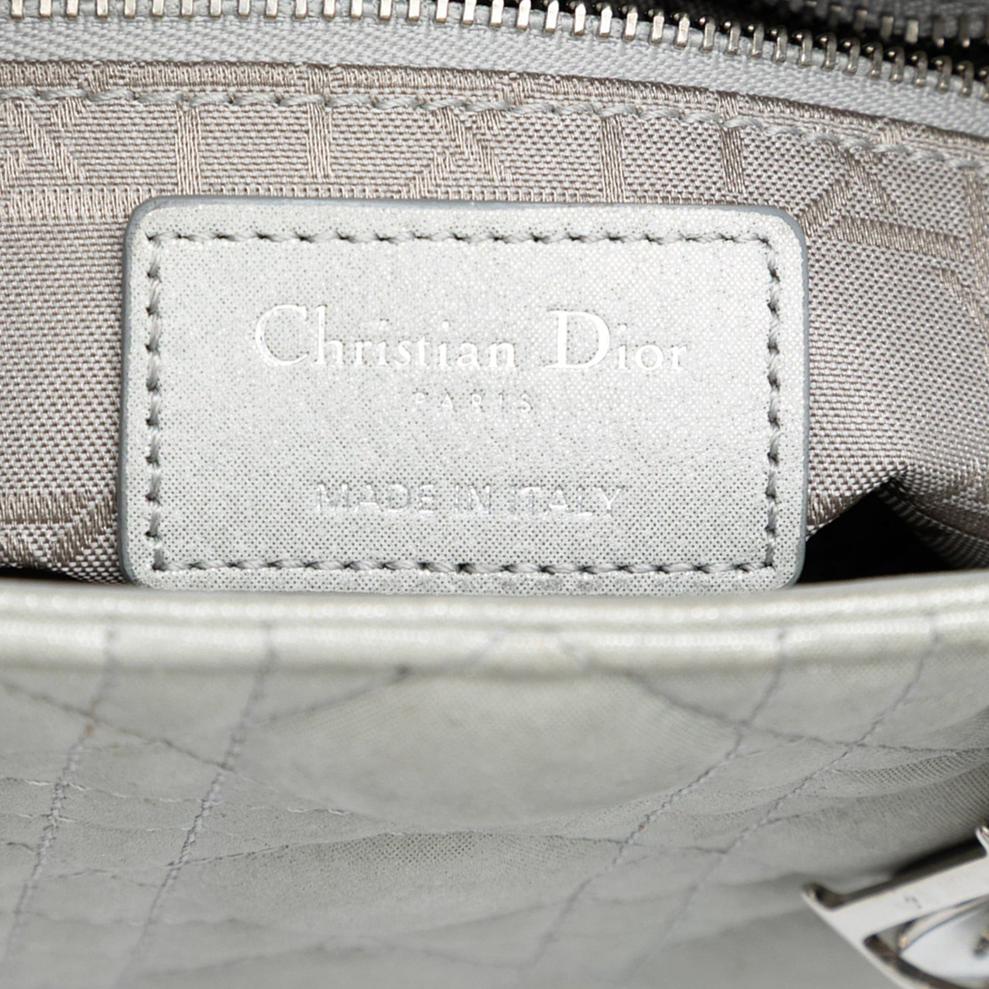 Dior Mini Iridescent Lambskin Cannage Lady Dior