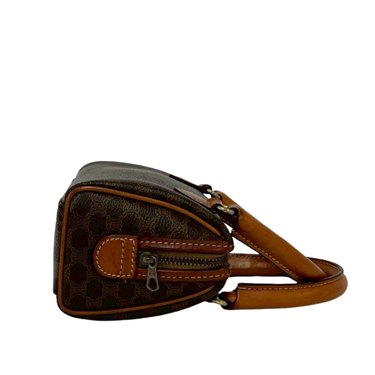 Celine Macadam Coated Canvas Satchel
