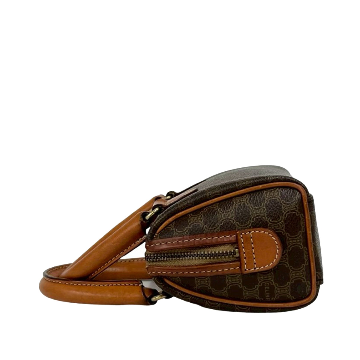 Celine Macadam Coated Canvas Satchel
