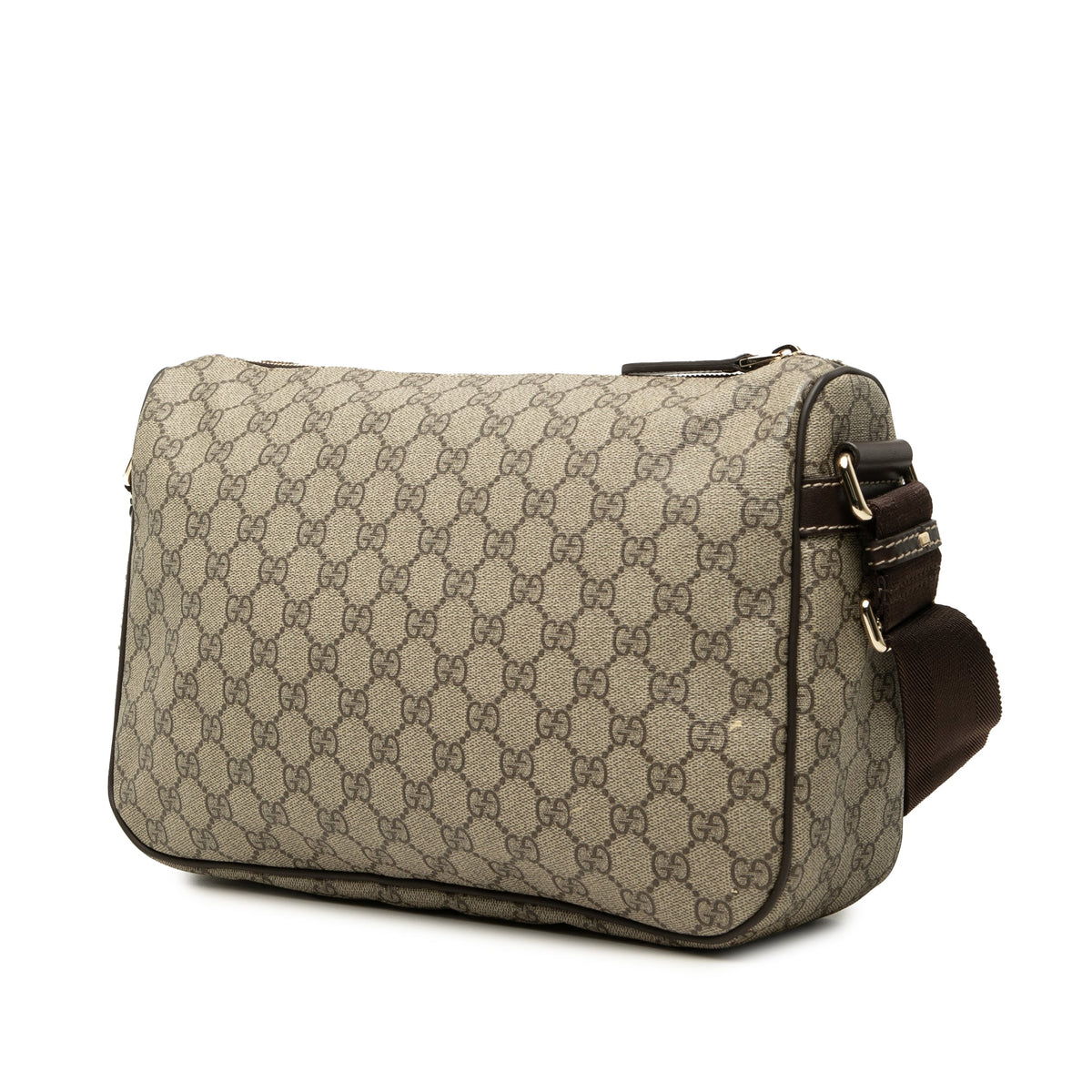 Gucci GG Supreme Double Pocket Crossbody