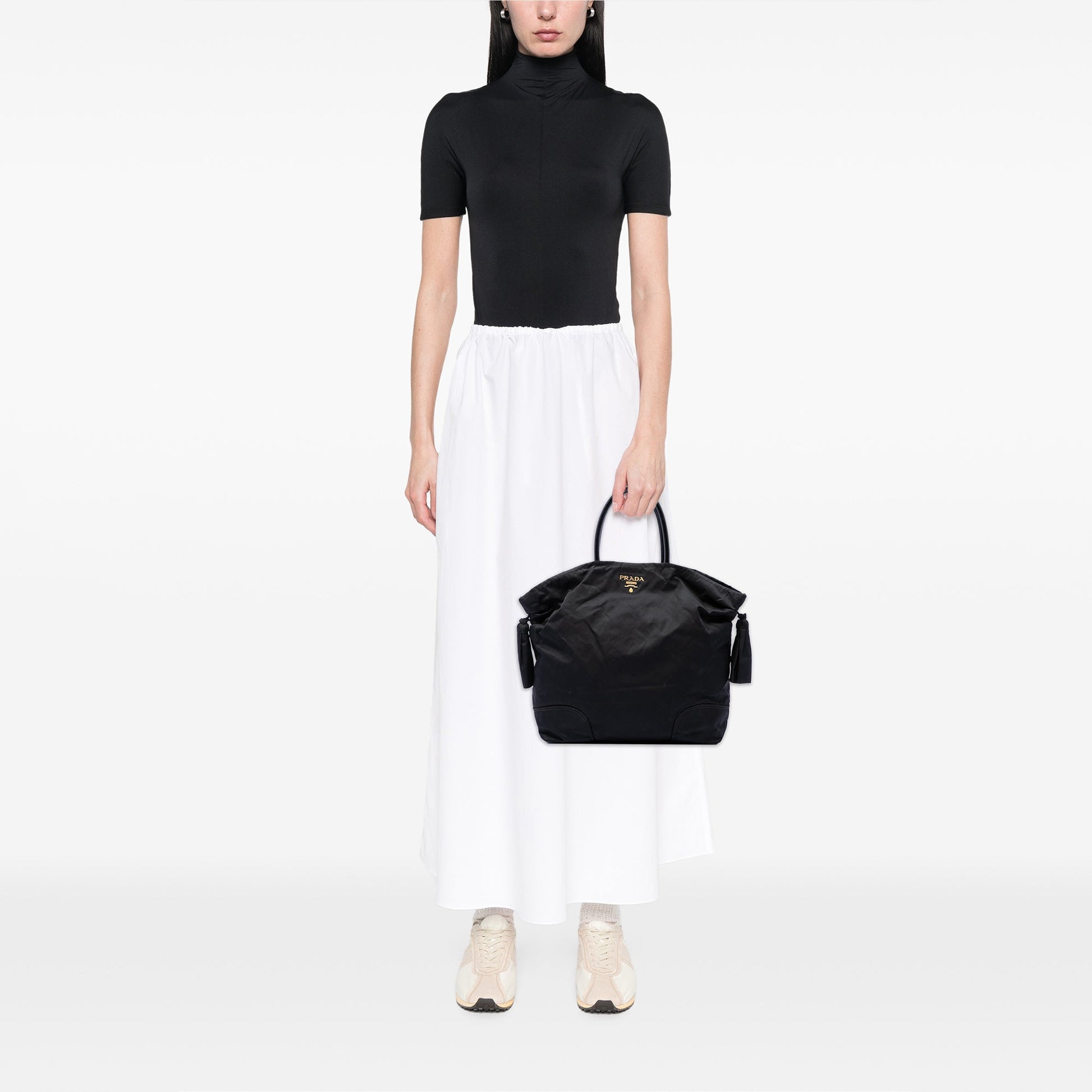 Prada Tessuto Bow Tote