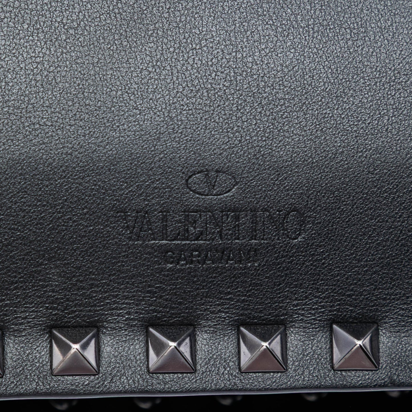 Valentino Leather Rockstud Clutch