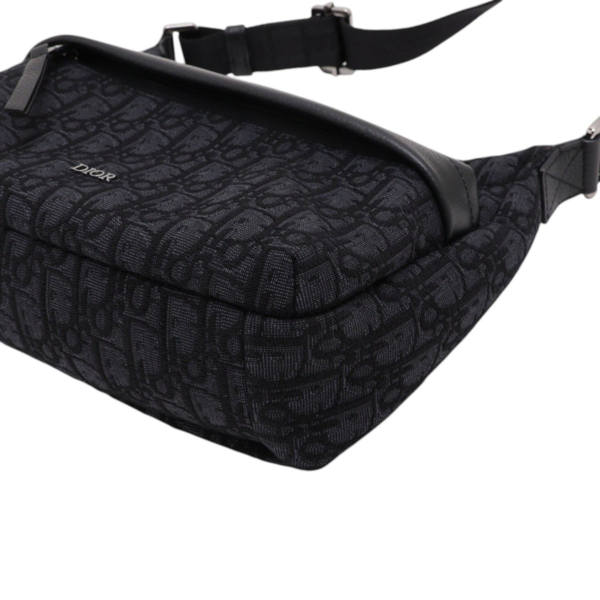 Dior Oblique Canvas Rider Crossbody — Black