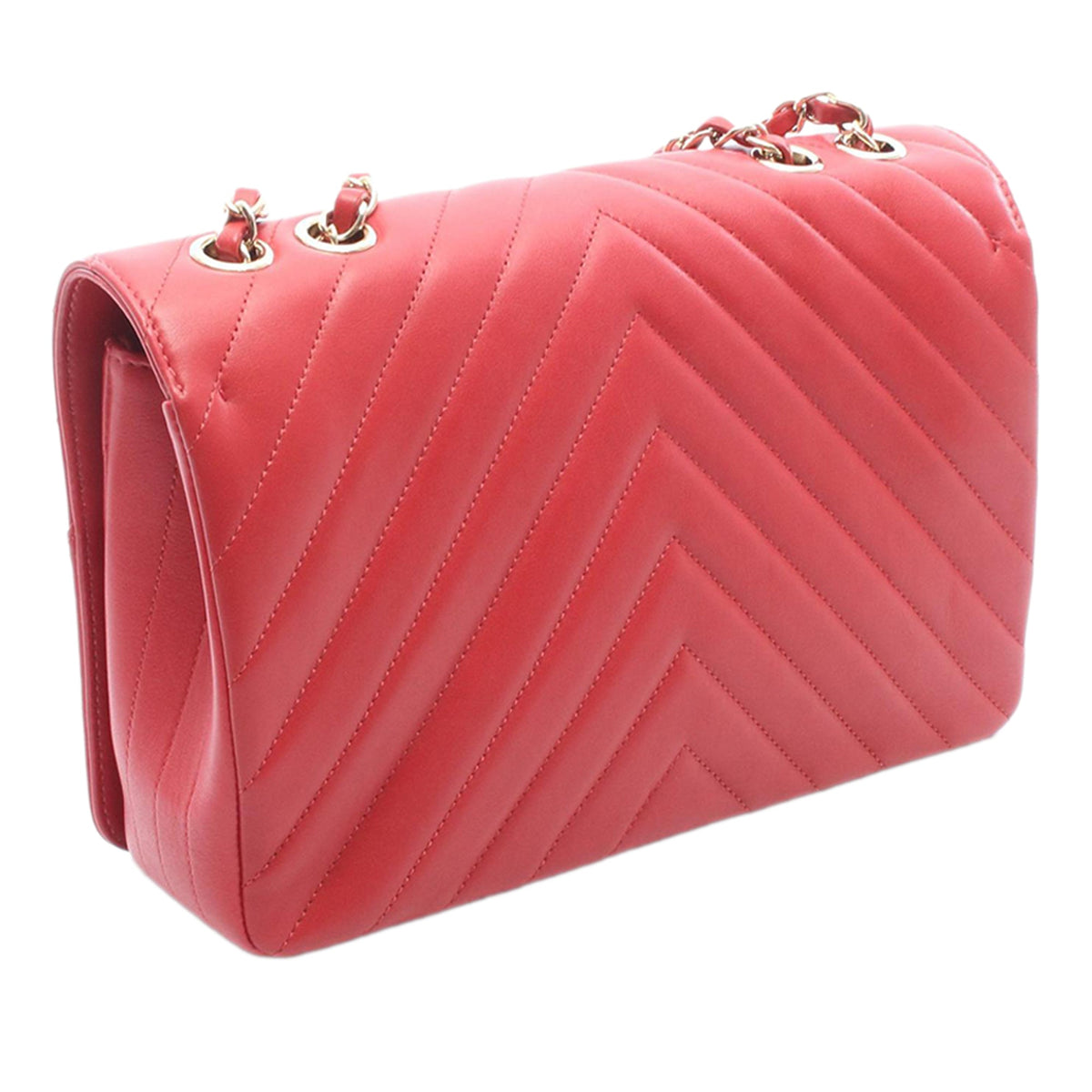 Chanel Chevron Lambskin Full Flap