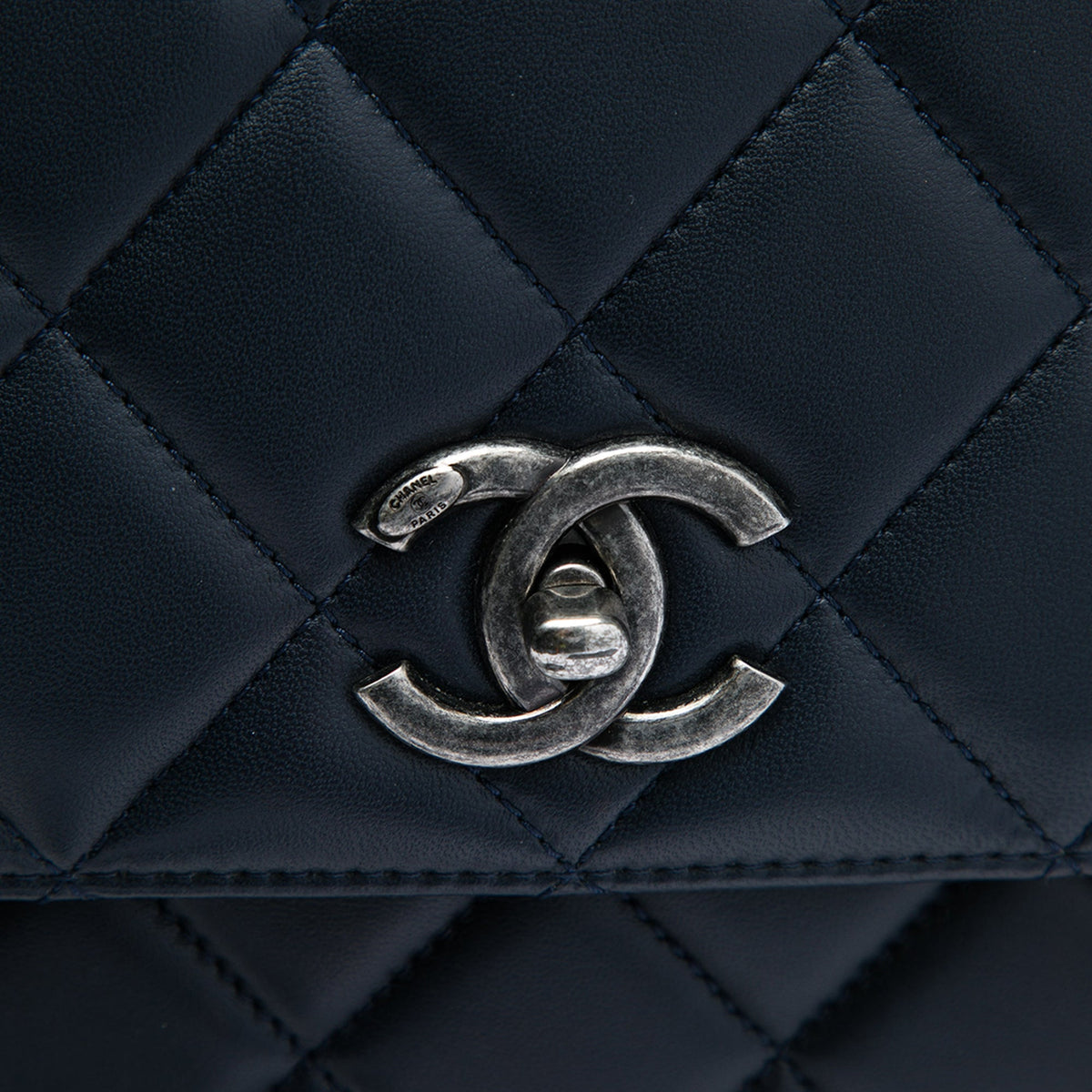 Chanel Large Lambskin Trendy CC Top Handle Flap