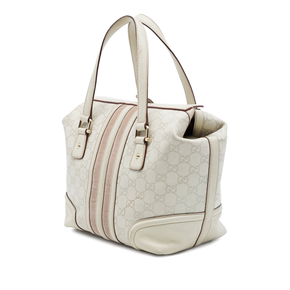 Gucci Guccissima Treasure Handbag — White