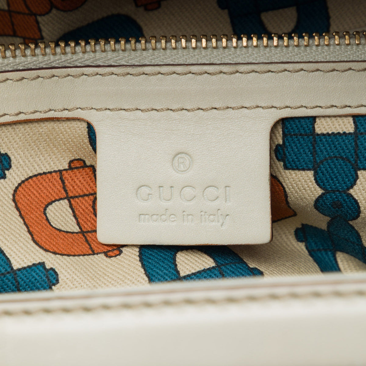 Gucci Guccissima Treasure Handbag — White