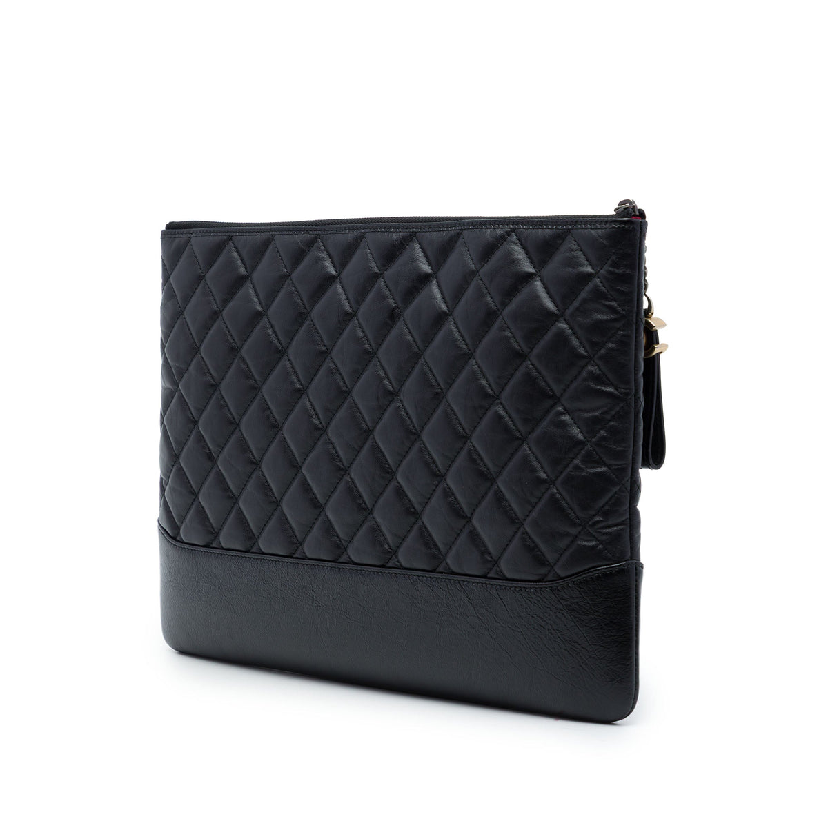 Chanel Large Aged Calfskin Gabrielle O Case Clutch