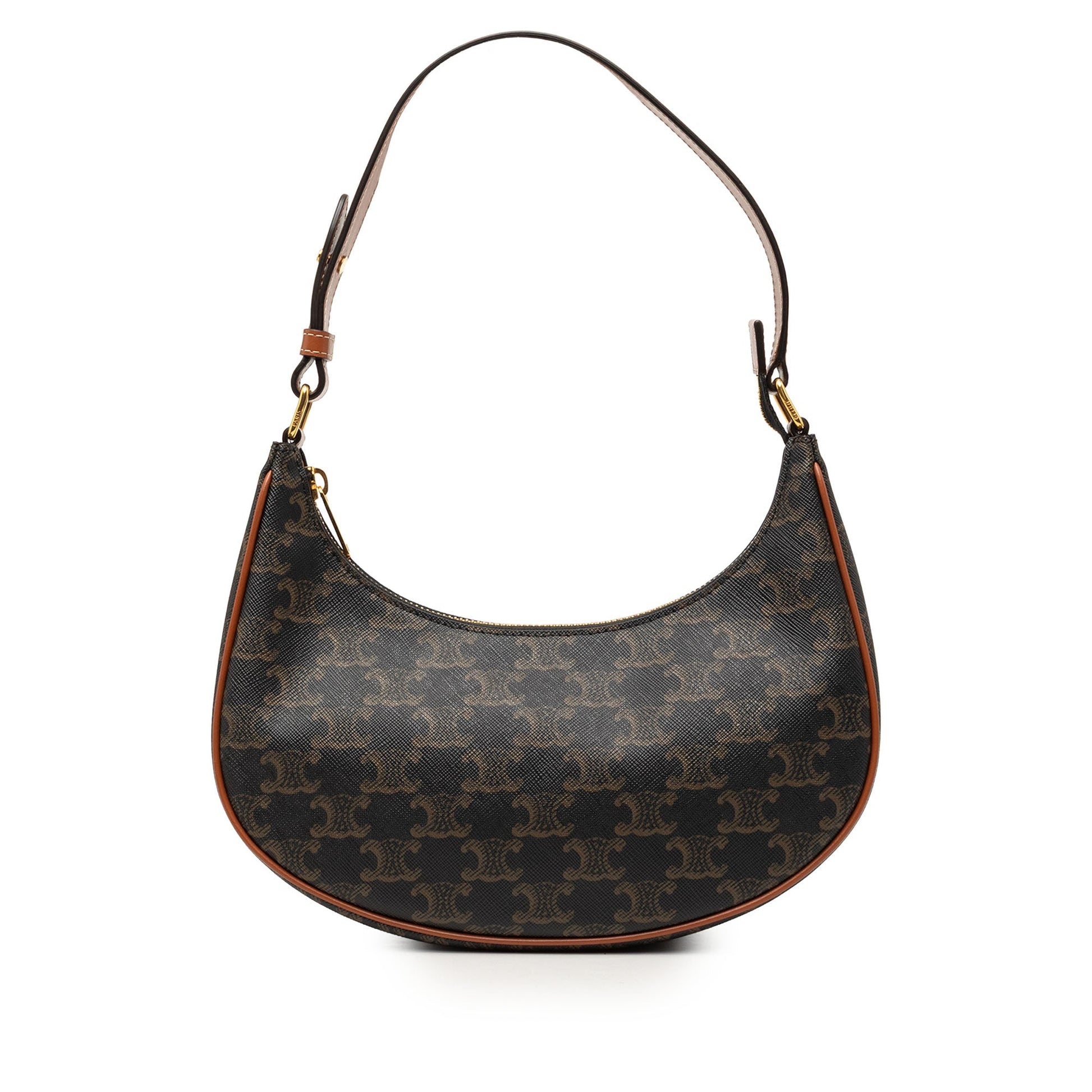Celine Triomphe Coated Canvas Ava Shoulder Bag