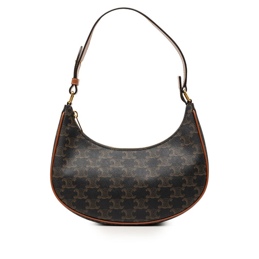 Celine Triomphe Coated Canvas Ava Shoulder Bag