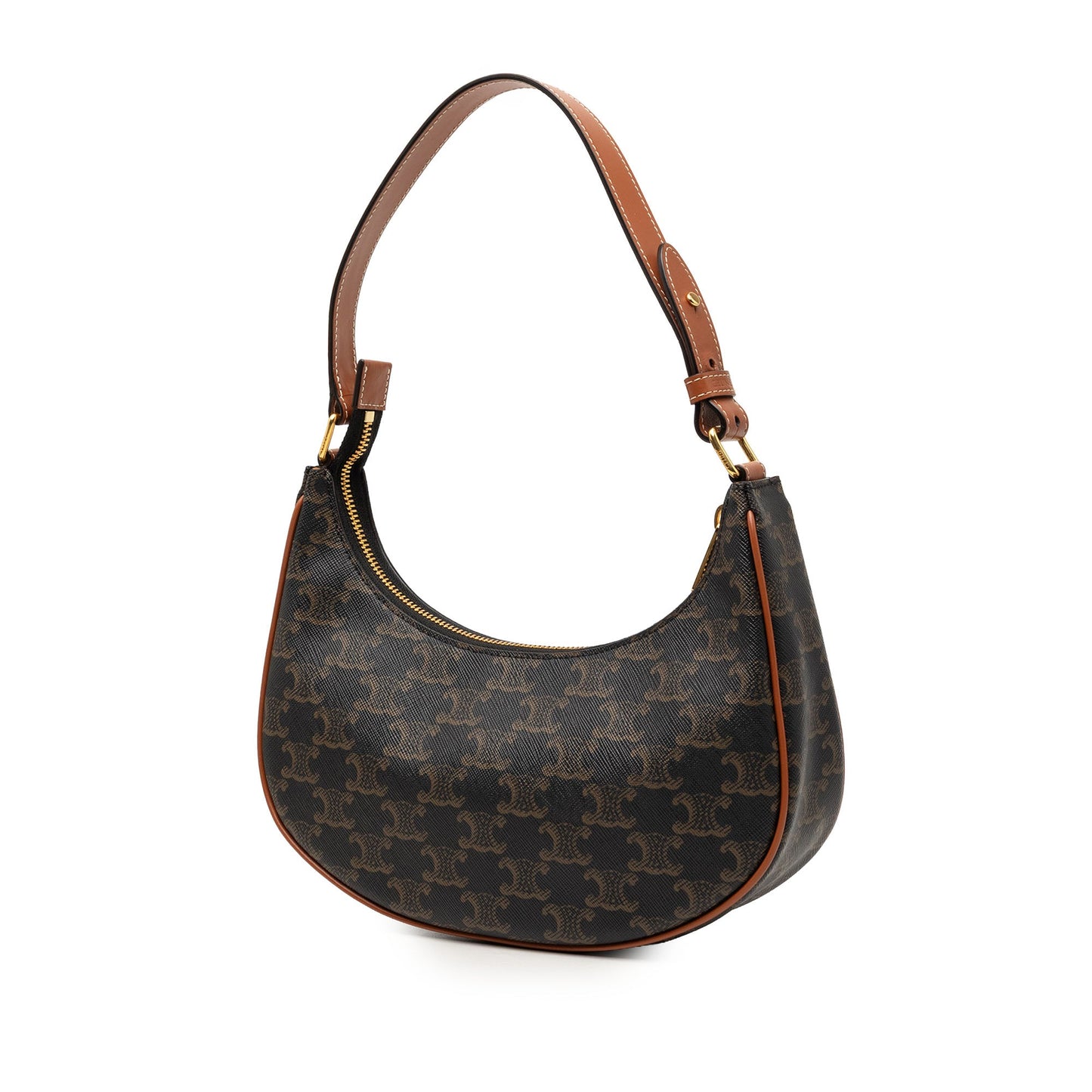 Celine Triomphe Coated Canvas Ava Shoulder Bag