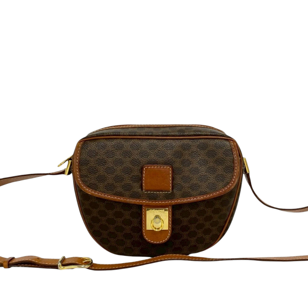 Celine Macadam Coated Canvas Crossbody