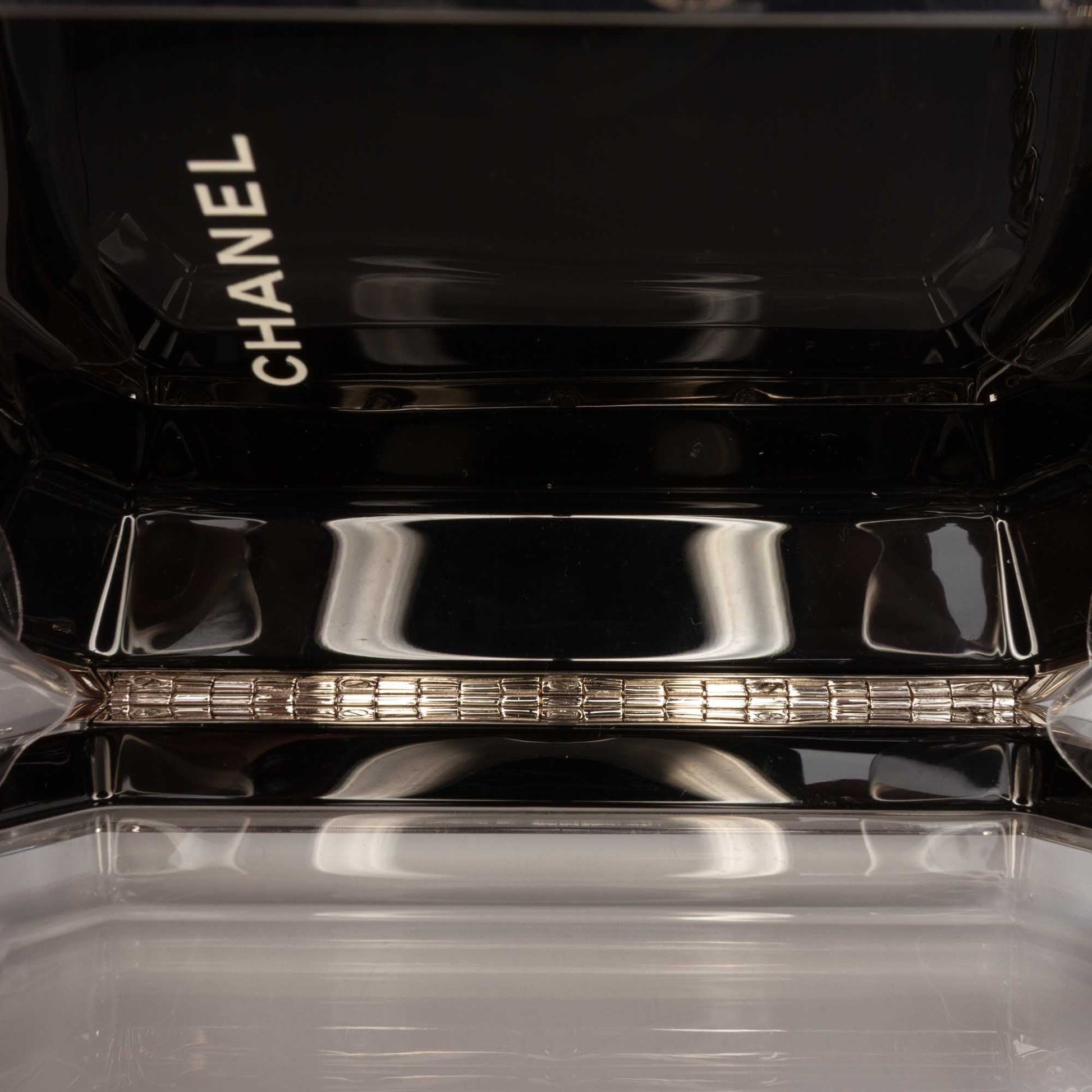 Metal Acrylic Premiere Minaudiere on Chain