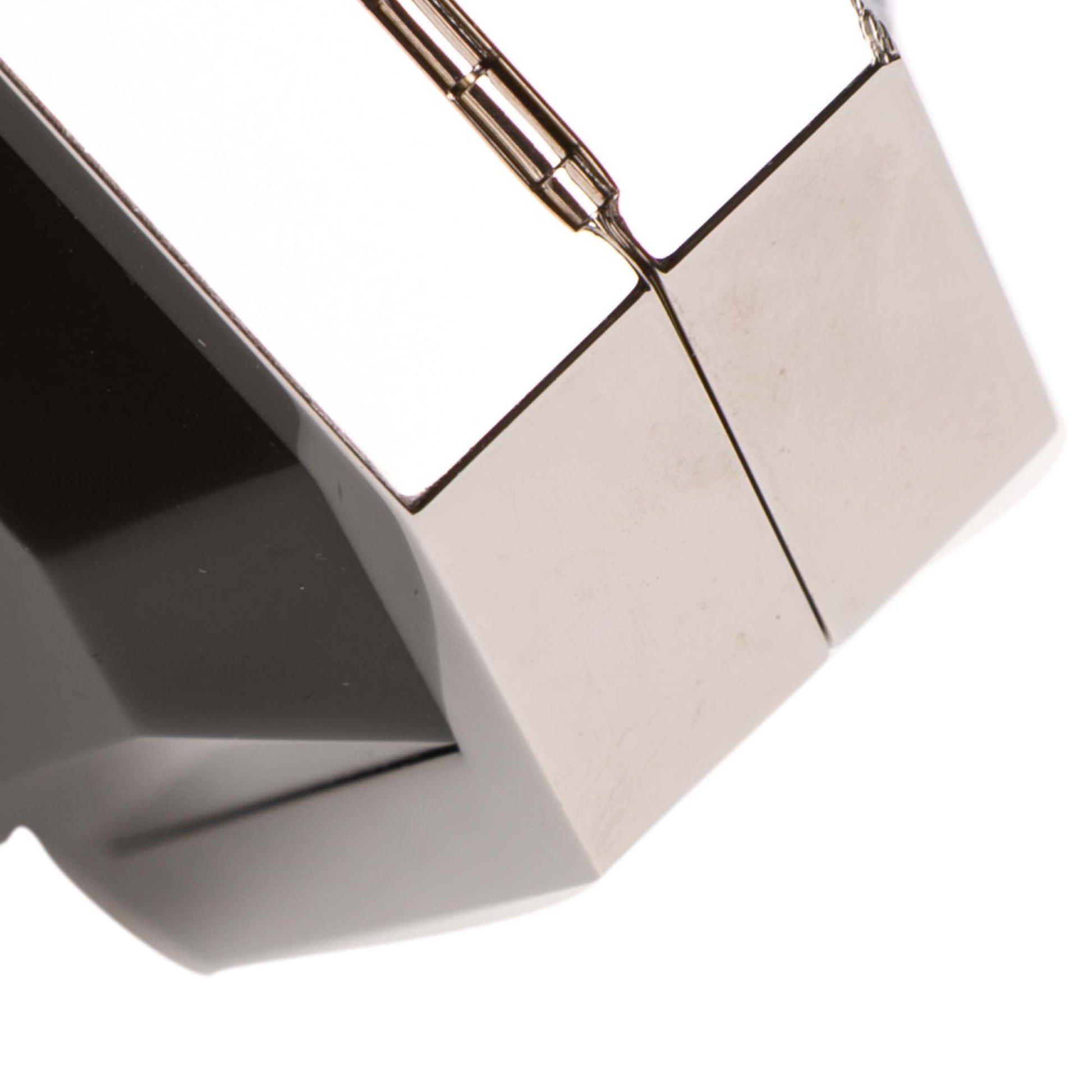 Metal Acrylic Premiere Minaudiere on Chain