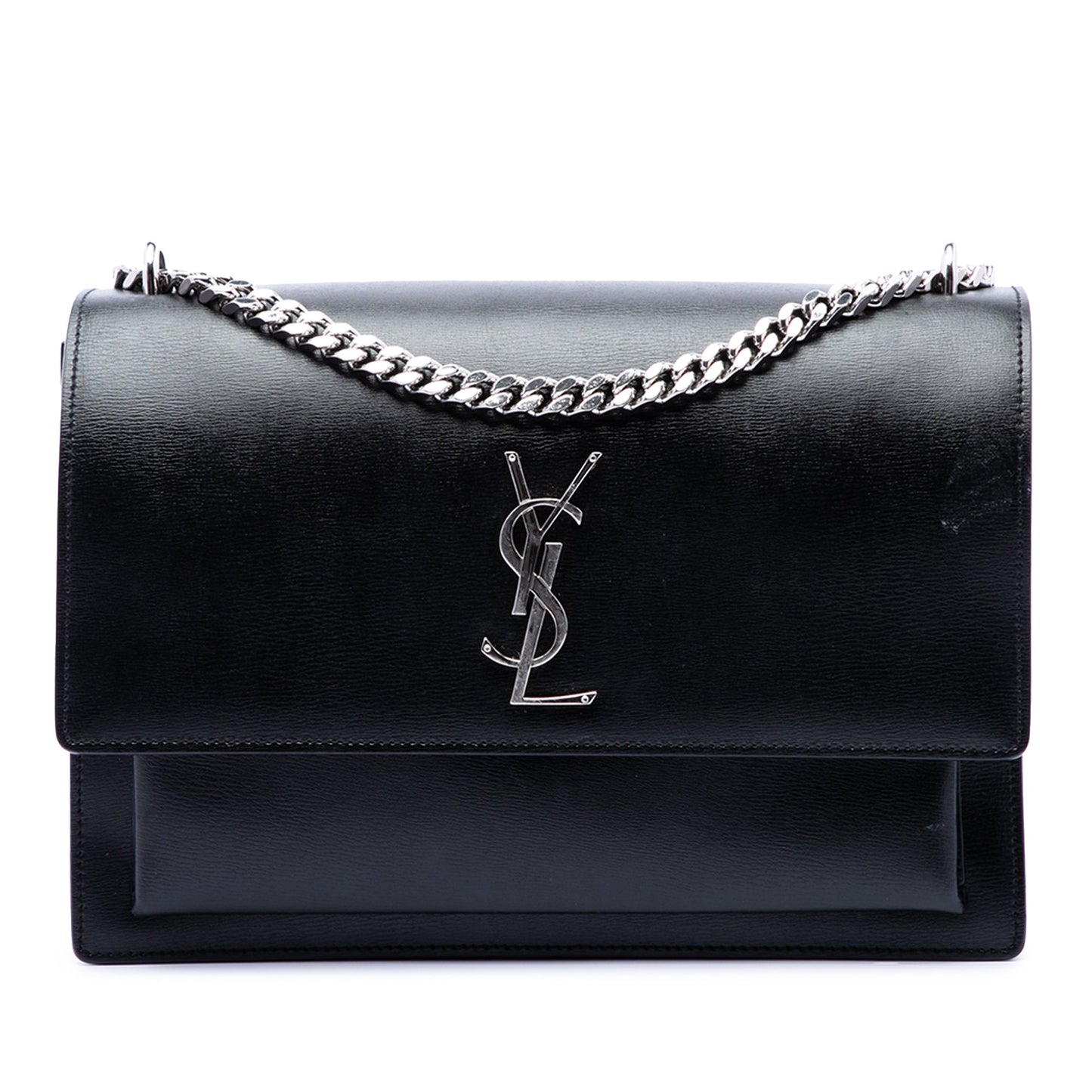 Saint Laurent Large Calfskin Monogram Sunset Crossbody