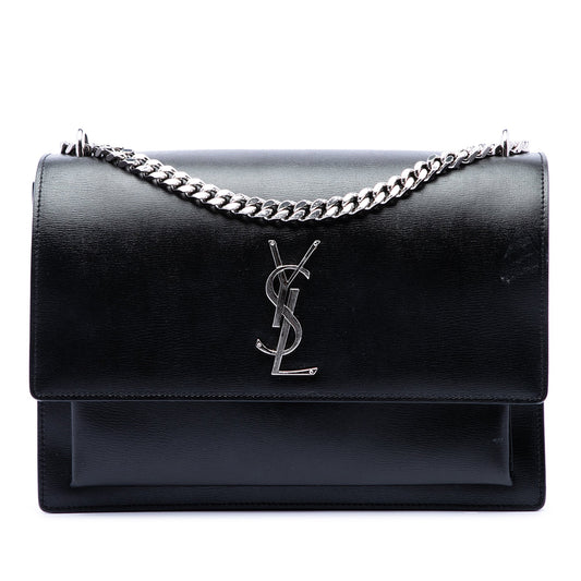 Saint Laurent Large Calfskin Monogram Sunset Crossbody