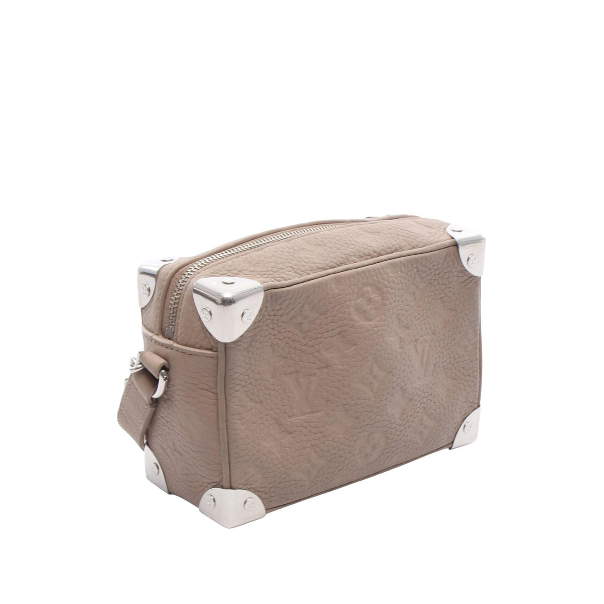 Louis Vuitton Monogram Empreinte Mini Soft Trunk — Beige