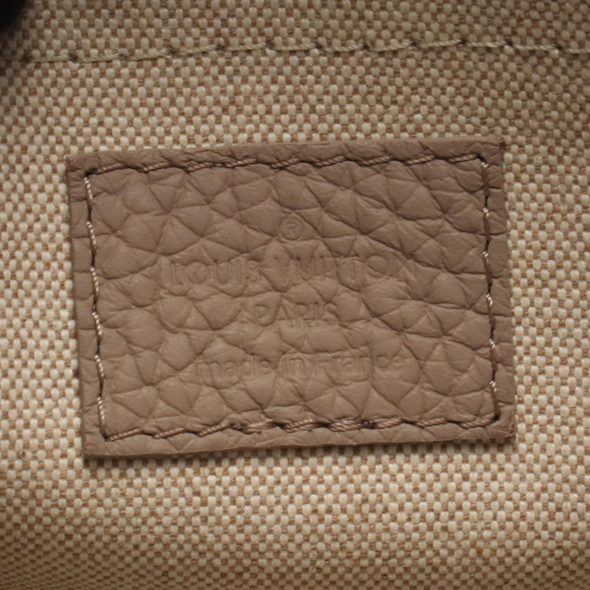 Louis Vuitton Monogram Empreinte Mini Soft Trunk — Beige