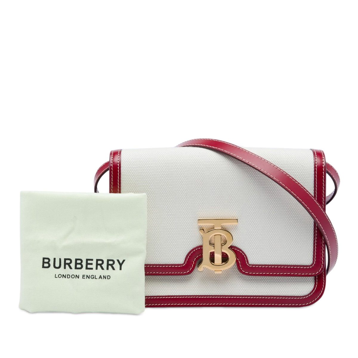 Burberry Small Canvas TB Flap Crossbody