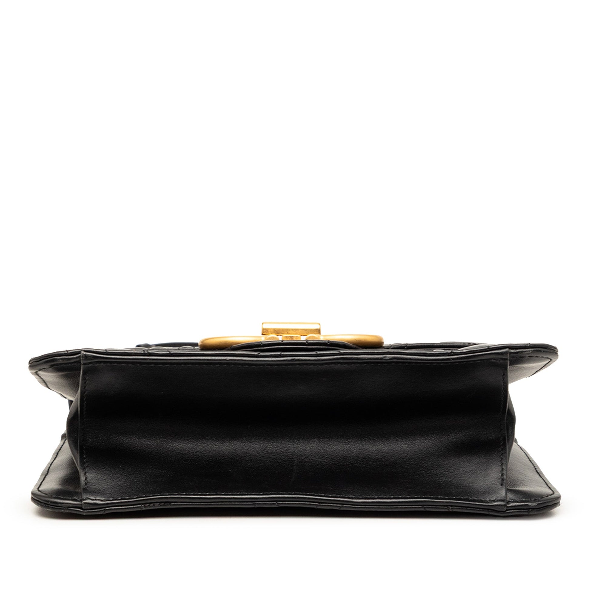 Ferragamo Quilted Leather Gancini Flap Shoulder Bag