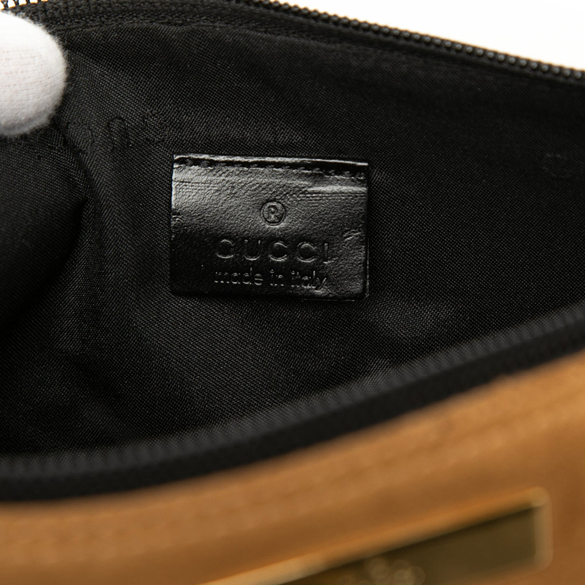 Gucci Suede Boat — Brown