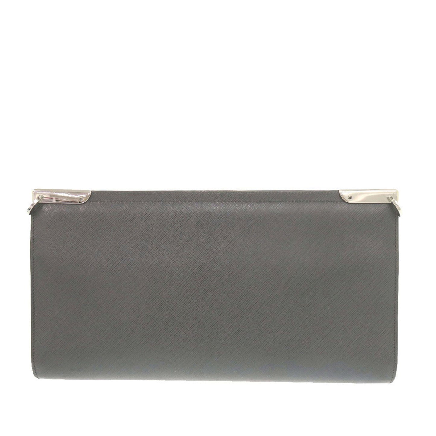 Ferragamo Leather Double Gancini Shoulder Bag