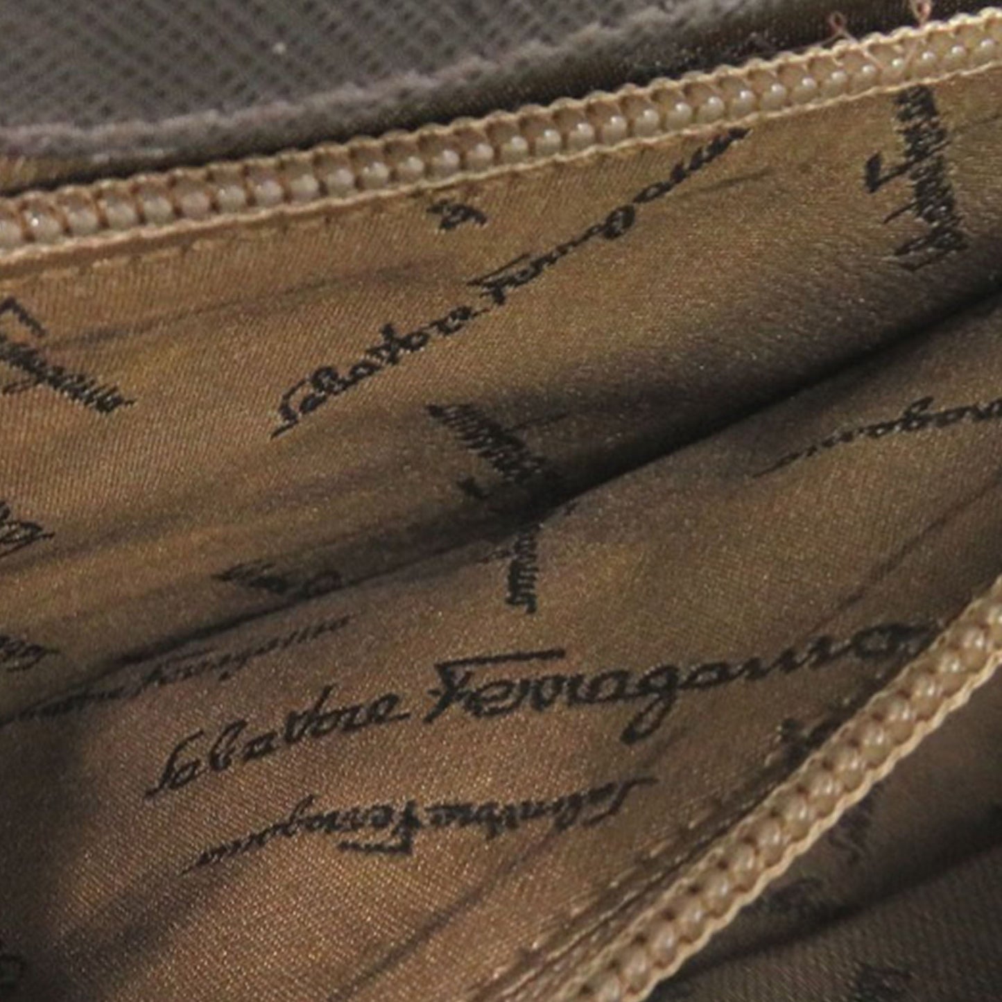 Ferragamo Leather Double Gancini Shoulder Bag