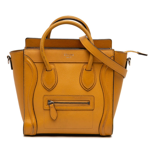 Celine Nano Leather Luggage Tote