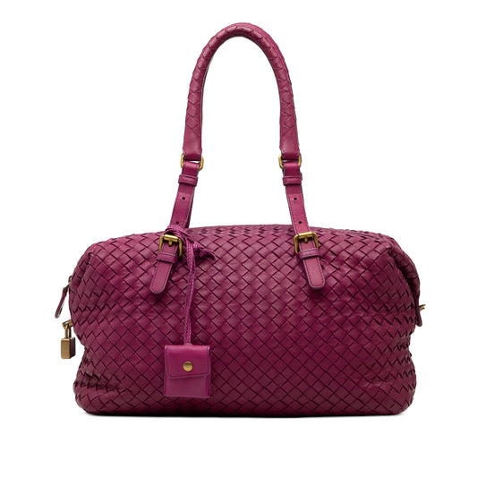 Bottega Veneta Nappa Intrecciato Montaigne Boston Bag
