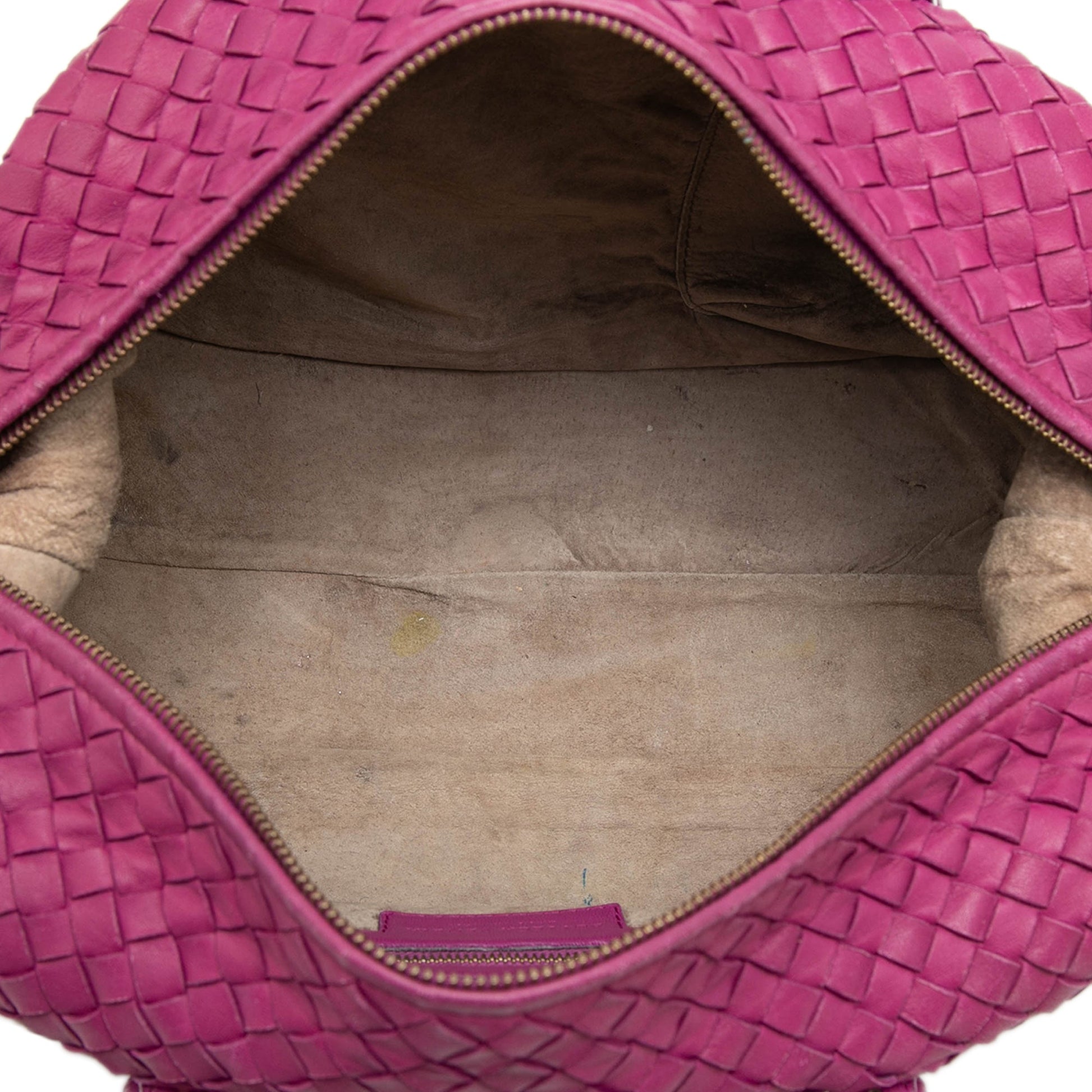 Bottega Veneta Nappa Intrecciato Montaigne Boston Bag