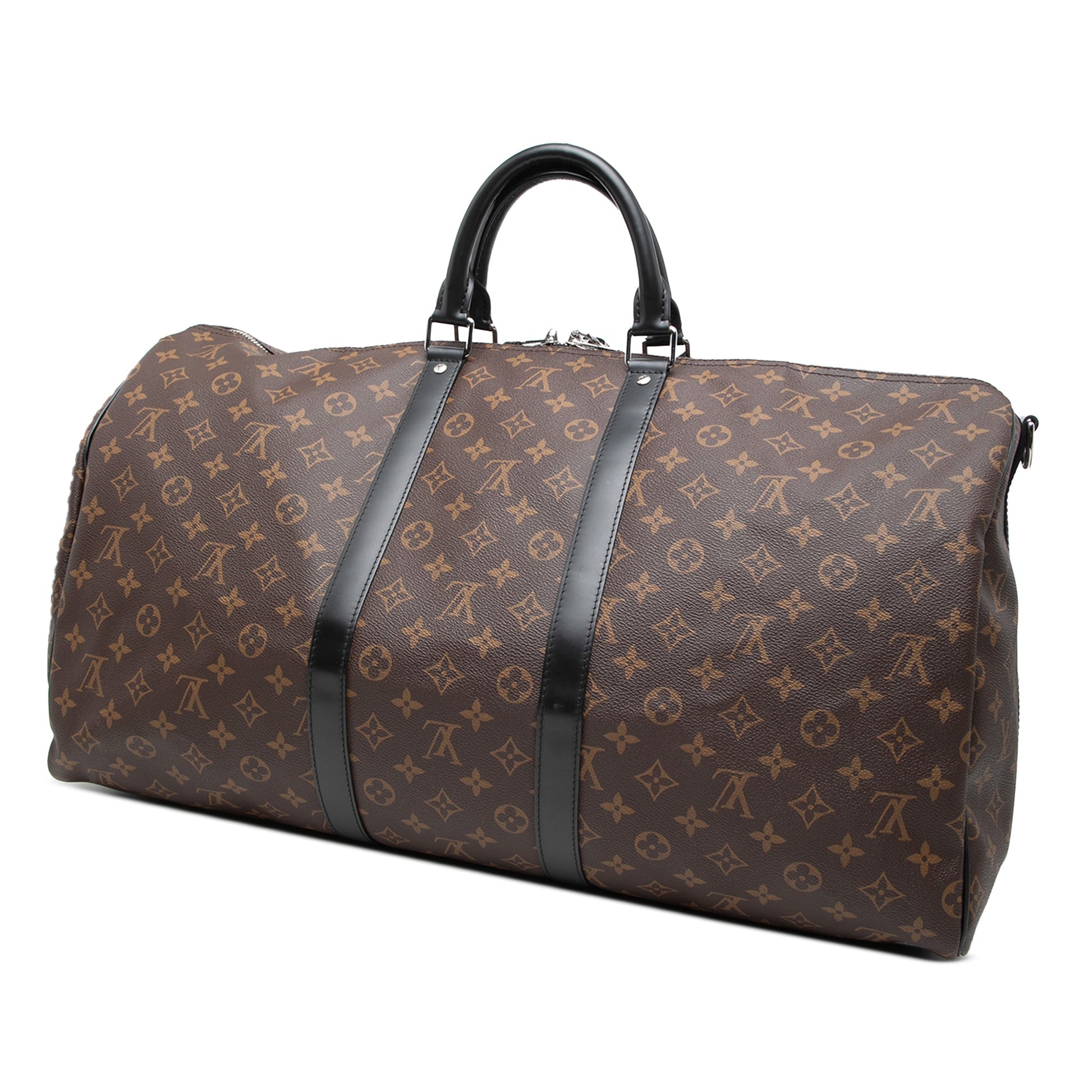 Louis Vuitton Monogram Macassar Keepall Bandouliere 55