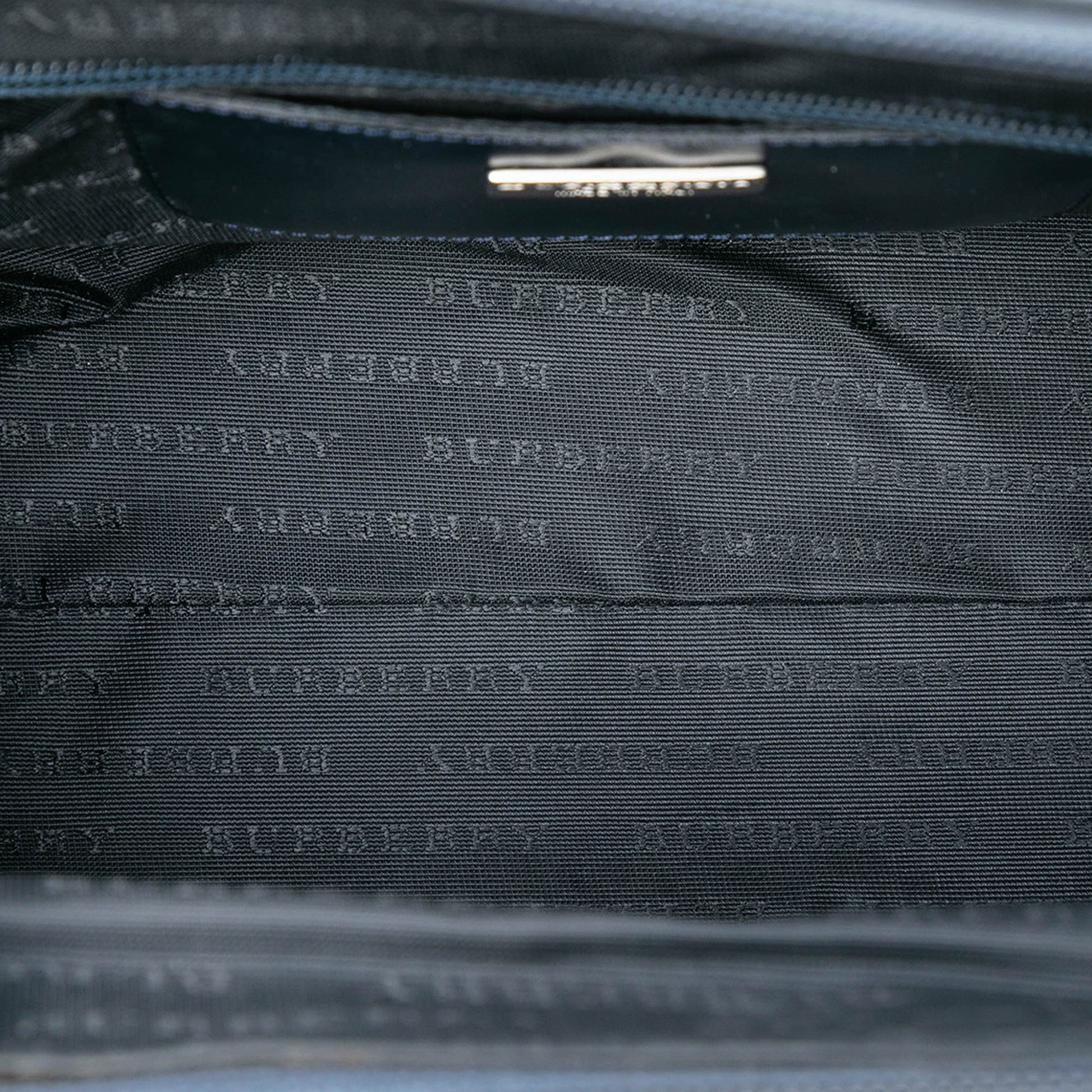 Burberry House Check Embossed Leather Handbag
