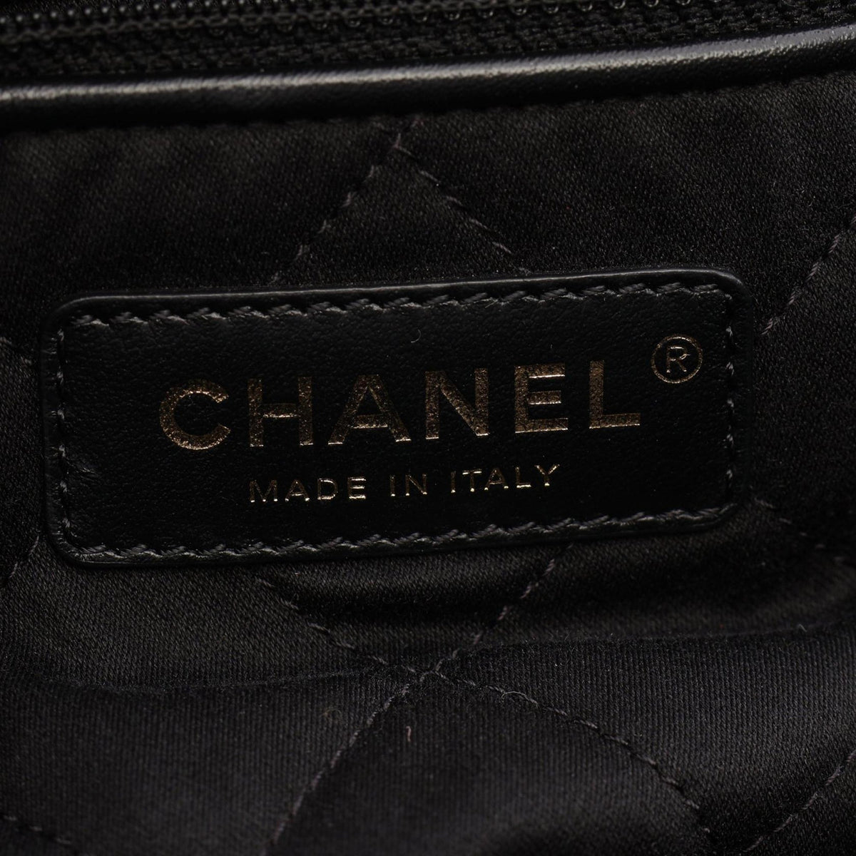 Chanel Large Quilted Shiny Calfskin 22 Backpack — Black
