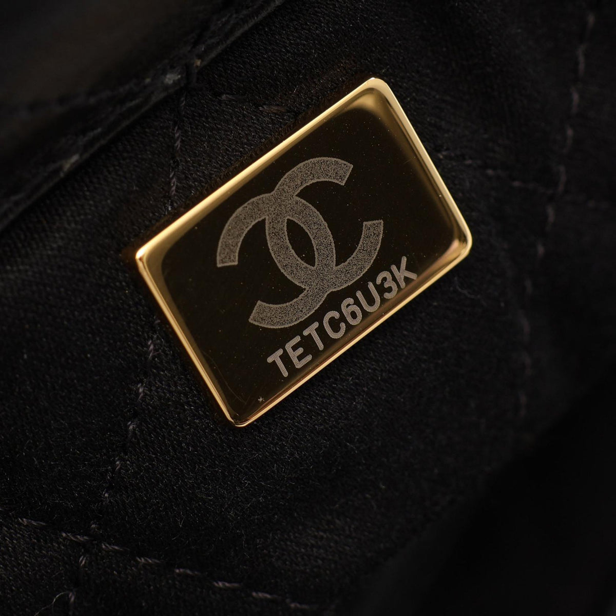 Chanel Large Quilted Shiny Calfskin 22 Backpack — Black