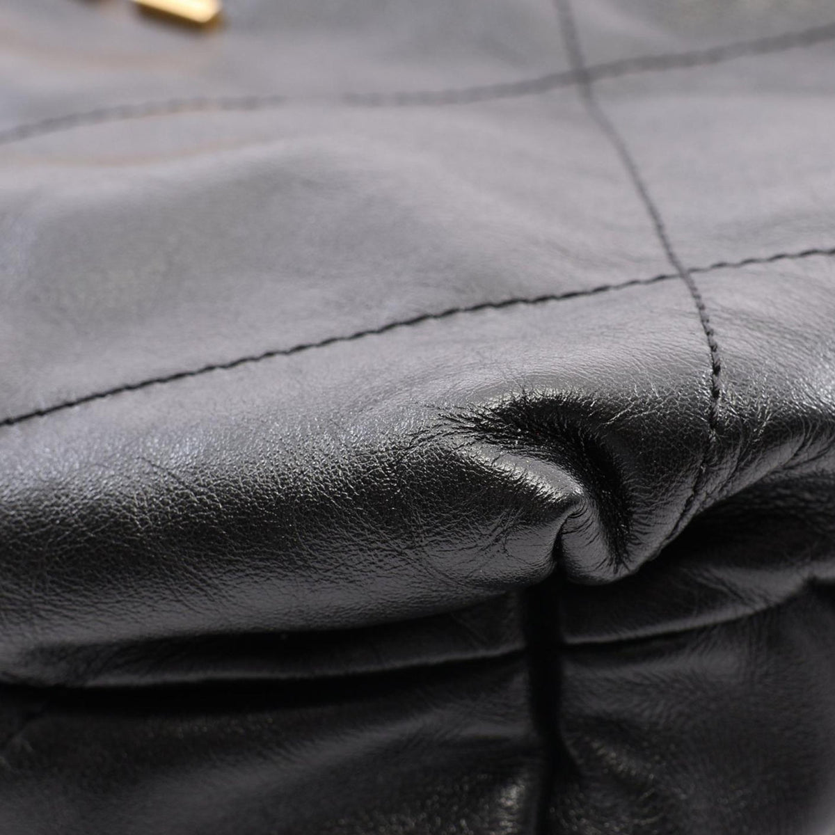 Chanel Large Quilted Shiny Calfskin 22 Backpack — Black
