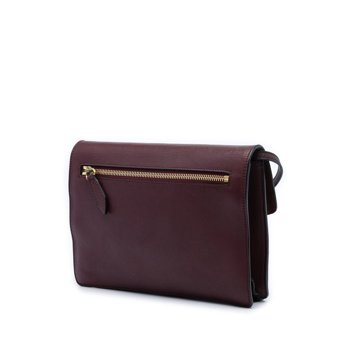 Burberry Small Leather and House Check Canvas Derby Macken Crossbody — Red
